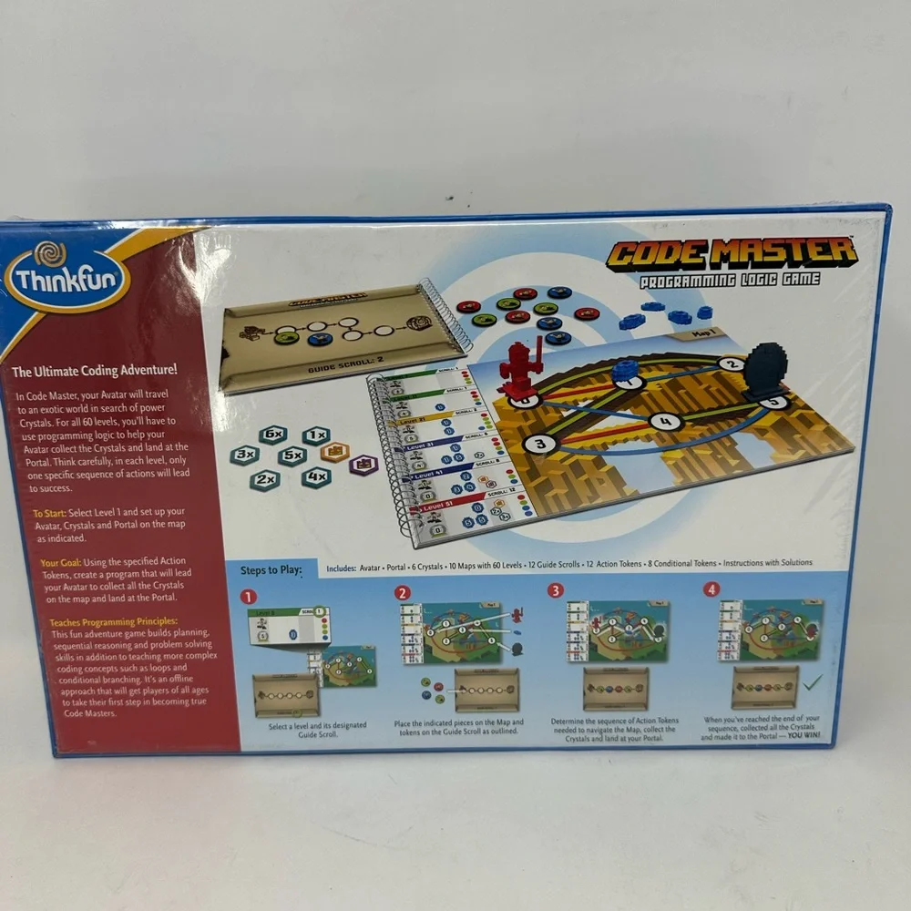 Thinkfun Code Master Programming Logic Game Minecraft Kids Education SEALED NEW - Picture 2 of 4